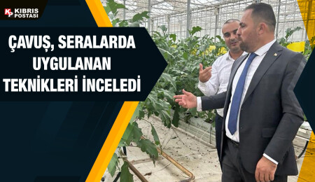 Tarım ve Doğal Kaynaklar Bakanı Çavuş, Geentech serasında incelemelerde bulundu