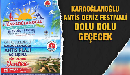 Karaoğlanoğlu Antis Deniz Festivali bugün başlıyor