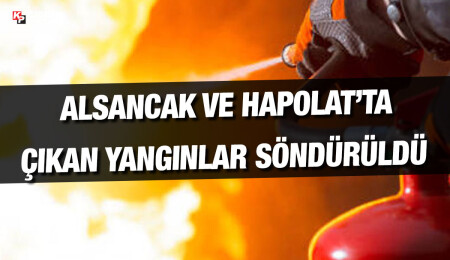 Alsancak’ta bahçe, Haspolat’ta araç yangını!