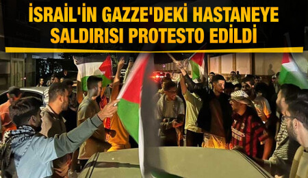 İsrail'in Gazze'deki hastane saldırısı Lefkoşa'da protesto edildi