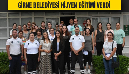 Girne Belediyesi okul kantin ve mutfaklarında çalışanlara yönelik ‘hijyen’ eğitimi verdi