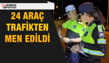 Trafik denetimlerinde bin 655 araç sürücüsü kontrol edildi