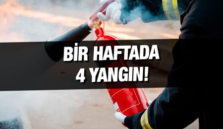 Yılın son haftasında 4 yangın ve 23 olay meydana geldi