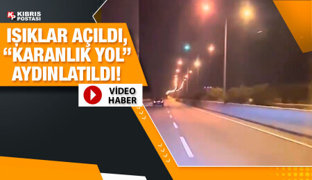 Girne-Lefkoşa yolu tepkilerin ardından aydınlatıldı