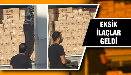 Eksik ilaçların bir kısmı adaya geldi