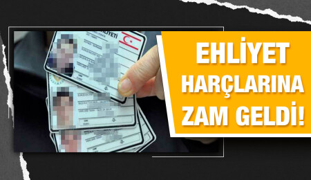 Ehliyet harçlarına zam geldi… Yeni fiyatlar Resmi Gazete’de yayımlandı