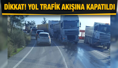 Değirmenlik-Girne yolu trafik akışına kapatıldı