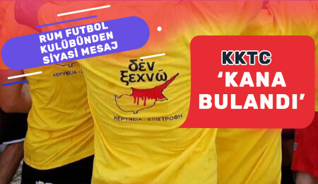 Rum futbol kulübünün tişörtlerinde ‘siyasi mesaj’: Kuzey Kıbrıs 'kırmızı' gösterildi