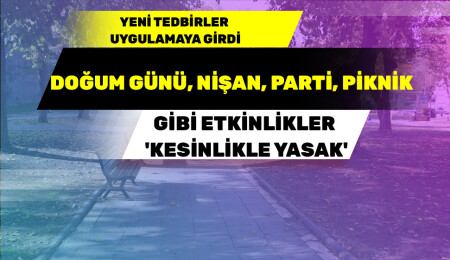 Yeni tedbirler uygulamaya girdi: Doğum günü, nişan, parti, piknik gibi etkinlikler kesinlikle yasak