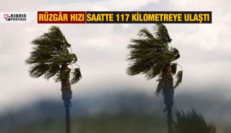 Ülkede etkili olan rüzgarın hızı saatte 117 kilometreye kadar ulaştı