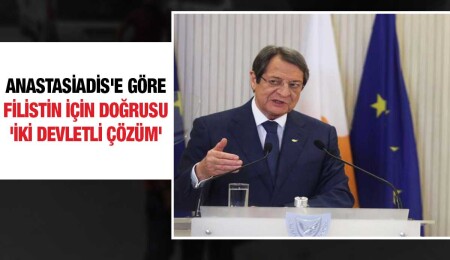 Nikos Anastasiadis: “Filistin sorununda iki devlet çözümünden yanayız”