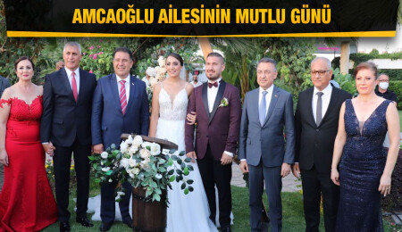 Amcaoğlu'nun kızı evlendi, Fuat Oktay da düğüne katıldı