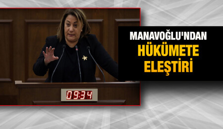 Manavoğlu, Meclis'te 'Kuzuların Sessizliği' başlıklı konuşma yaptı