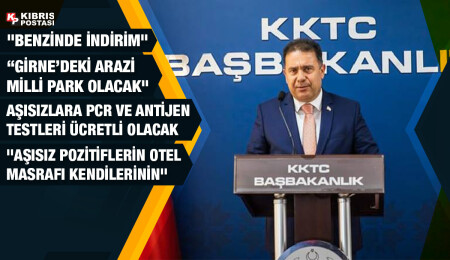 Bakanlar Kurulu kararları açıklandı: Aşısızlara PCR, Antijen ve karantinalar ücretli olacak