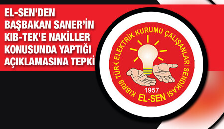 El-Sen: “Tüm sektörler dibe vurmuşken Başbakan KIB-TEK’teki nakiller ile uğraşmayı marifet sayıyor”
