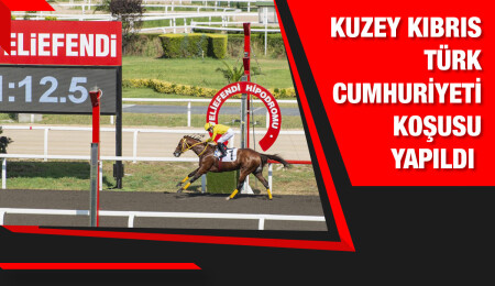 KKTC Koşusunu Halis Karataş’ın bindiği Alihan isimli 4 yaşındaki safkan kazandı