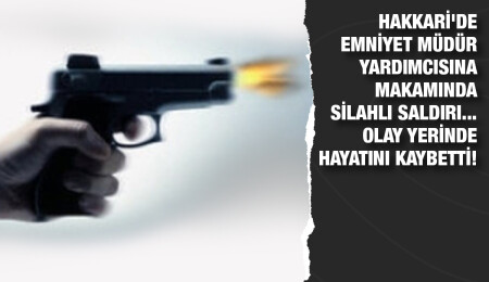 Hakkari'de emniyet müdür yardımcısına makamında silahlı saldırı