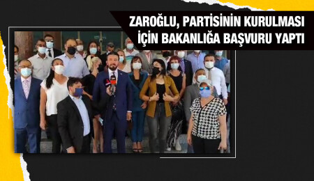 Bertan Zaroğlu ‘Millet Partisi’ için başvuru yaptı