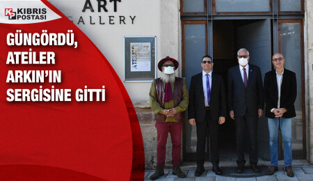 Girne Belediye Başkanı Güngördü, Atelier Arkın’ın sergisini ziyaret etti