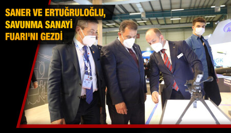 Başbakan Ersan Saner, Savunma Sanayi Fuarı'nı gezdi