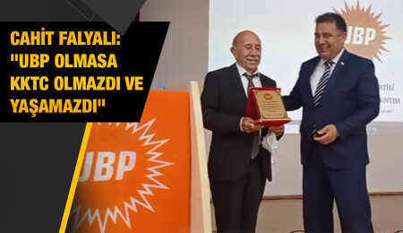 UBP Parti Meclisi'nden Cahit Falyalı'ya Onursal Üyelik Beratı...