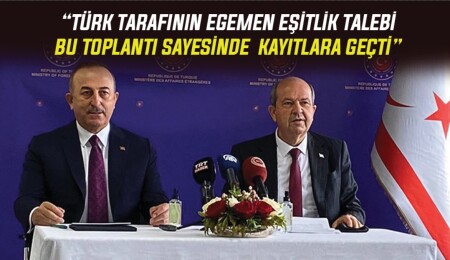 Mevlüt Çavuşoğlu: “Cenevre, Kıbrıs meselesinde tarihi bir dönüm noktası oldu”