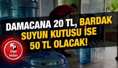 Damacana, pet şişe ve bardak su fiyatlarına zam geliyor