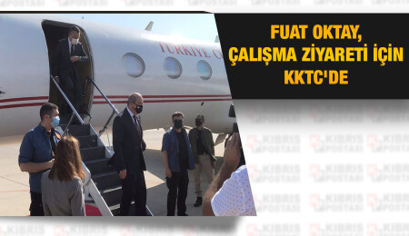 Fuat Oktay, Ersin Tatar ile birlikte KKTC'de...
