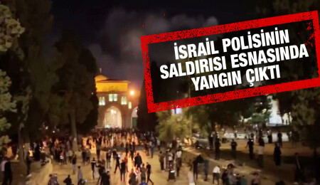 İsrail polisi yine Mescid-i Aksa’daki cemaate saldırdı