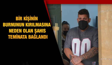 Bir kişinin burnunun kırılmasına neden olan güvenlik görevlisi teminata bağlandı