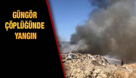 Güngör Çöplüğü yanıyor... Çıkan dumanlar geniş bir bölgeyi etkiliyor