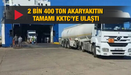1200 ton yakıt daha geldi