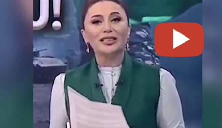 Azerbaycanlı spiker memleketinin Ermeni işgalinden kurtuluşunu gözyaşlarıyla anons etti