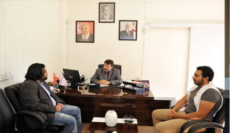 Türkiye Gençlik Konfederasyonu KKTC Temsilciliği Başkanı TAK Müdürü Yalyalı'yı ziyaret etti