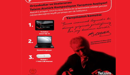 Telsim'in Atatürk'le ilgili kompozisyon yarışması sonuçlandı