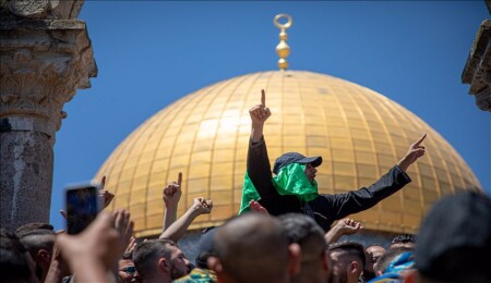 Mescid-i Aksa’da 'Erdoğan' sloganları atıldı