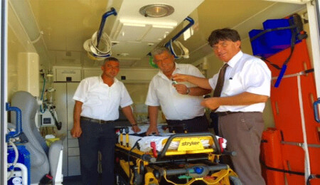 Nürnberg Kızıl Haç'ın göndermiş olduğu ambulans 3 yıl sonra görevde