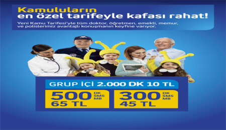 Kuzey Kıbrıs Turkcell'li Kamuluların en özel tarifeyle kafası rahat!