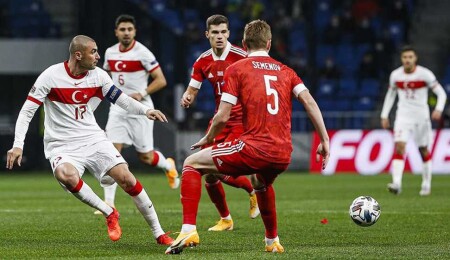 Türkiye milli takımı Rusya'da beraberliğe razı oldu