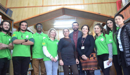 UKÜ'den Girne Halk Kütüphanesi'ne ziyaret