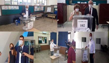 Adaylar, parti başkanları ve eski Cumhurbaşkanları oylarını kullandı