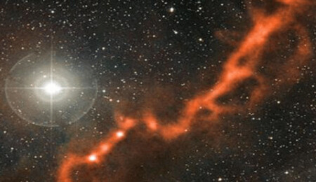 10 ışık yılı uzunluğunda yıldız bulutu bulundu