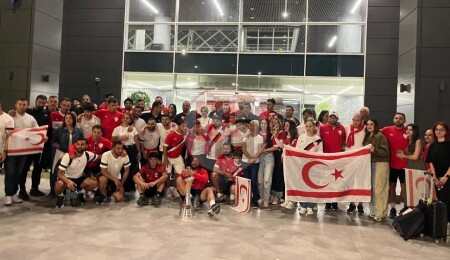 CONIFA Avrupa Şampiyonu KKTC A Milli Takımı yurda döndü!