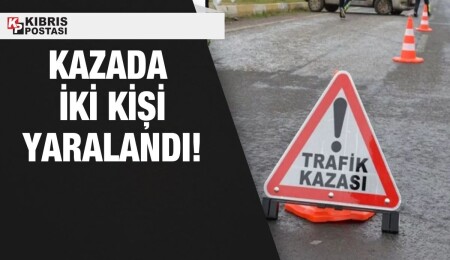 Lefkoşa-Güzelyurt ana yolunda trafik kazası: 2 kişi yaralandı