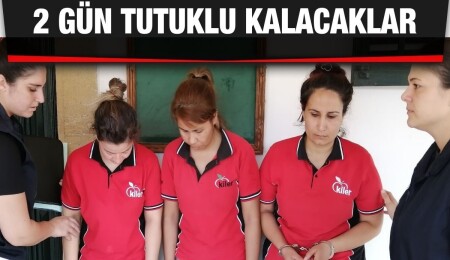 Çalıştıkları marketten parasını ödemeden eşya alan zanlılar soruşturma kapsamında 2 gün tutuklu kalacak