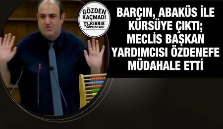 Devrim Barçın, kürsüye abaküs ile çıktı!