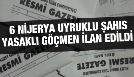 Çete üyesi olduğu tespit edilen 6 Nijerya uyruklu şahıs ‘yasaklı göçmen’ ilan edildi