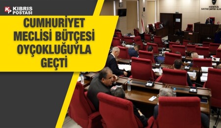 Cumhuriyet Meclisi bütçesi 336 milyon 798 bin 600 TL olarak oyçokluğuyla geçti