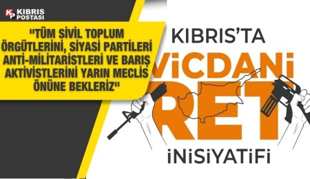 Vicdani Ret İnisiyatifi, vicdani ret hakkına yönelik yasa değişikliğini takip için Meclis önünde toplanacak