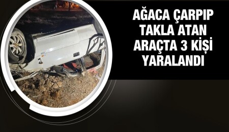 Beyarmudu-Türkmenköy ana yolunda kaza: 3 kişi yaralandı